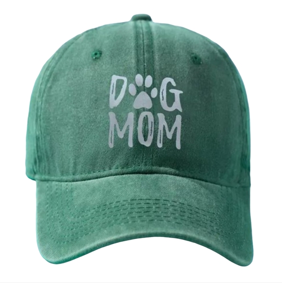 Women's Green 'Dog Mom' Hat - Picture 1 of 1